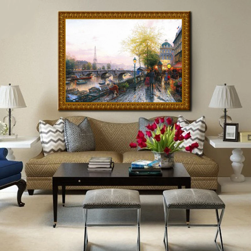 Бесплатная доставка классический пейзаж Thomas bridge stree картина маслом на холсте