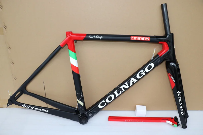 Эмираты команда C647 дороги углерода рама Colnago C64 черного и красного цвета рамы дорожного велосипеда размер 48 см 50 см 52 см 54 см 56 см