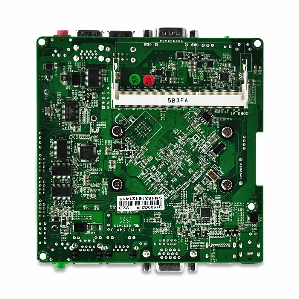 Двойной Lan 4* последовательный порт Nano itx плата, Celeron J1900 четырехъядерный, безвентиляторный, DC 12 В 12*12 см использовать для мини-ПК, торговый автомат