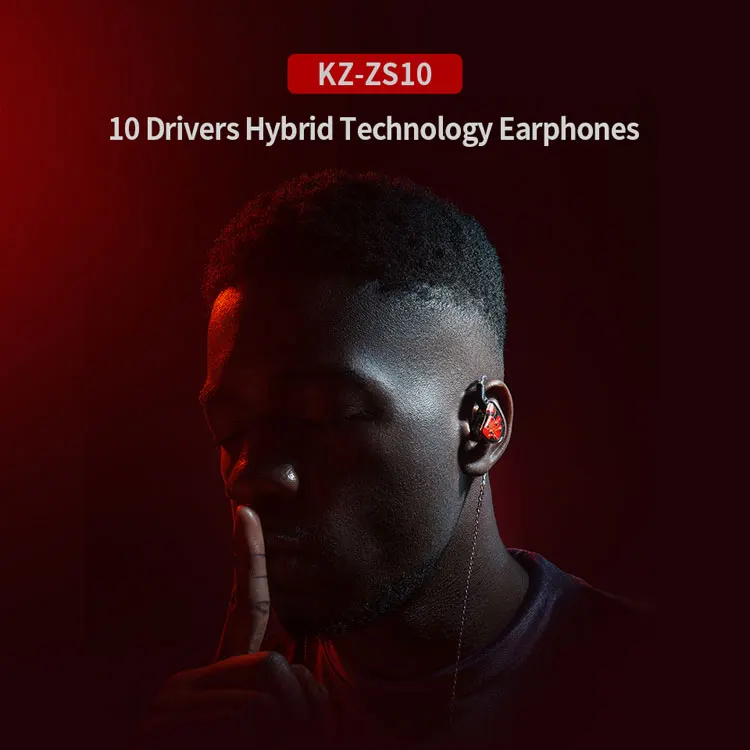 KZ ZS10 наушники вкладыши 10 драйвер блок HIFI DJ с микрофоном Бег Спорт стерео гарнитура 3,5 мм Штекер кабель X6 ZST ZSN AS16 PRO