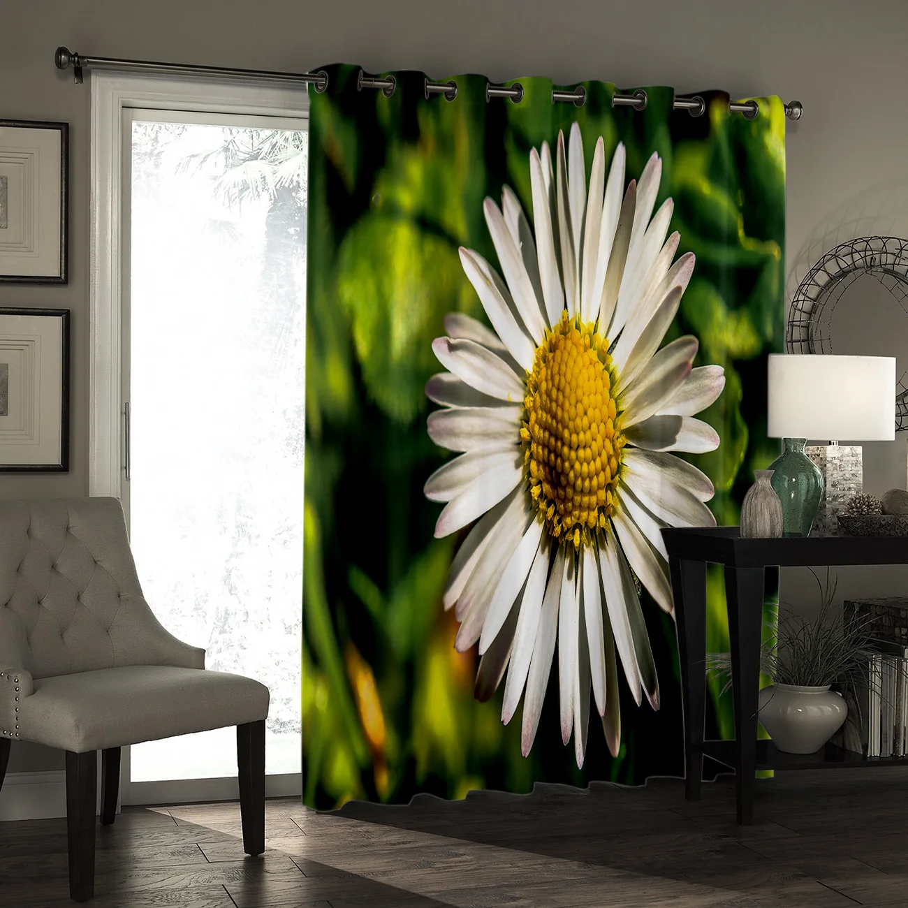 Весенние оконные шторы Daisy Flower Valance для гостиной ванной комнаты кухни помещений