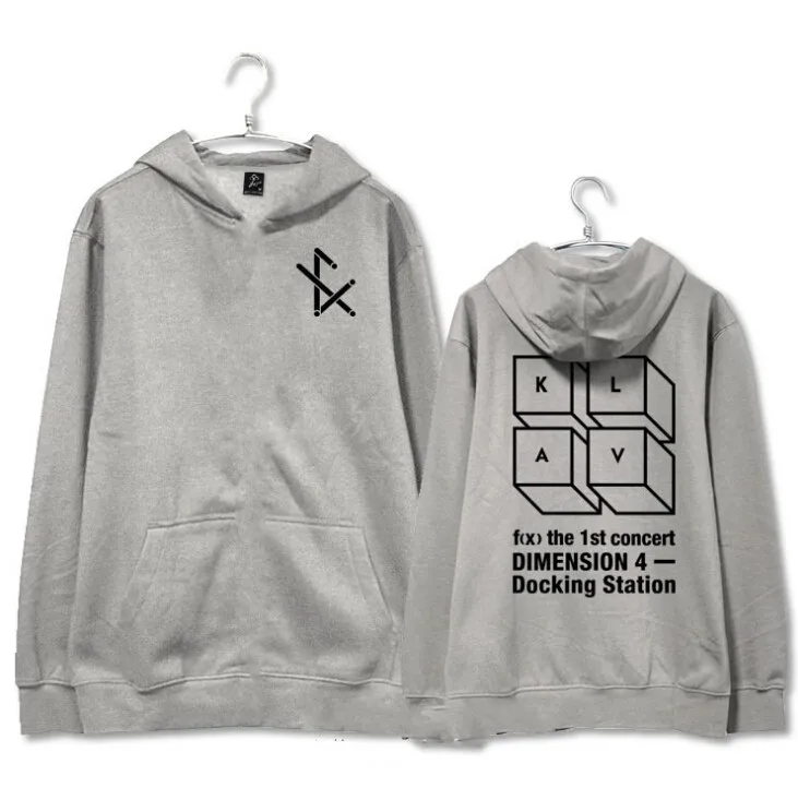 Спортивный костюм с флисовой подкладкой для мужчин и женщин принтом логотипа Kpop