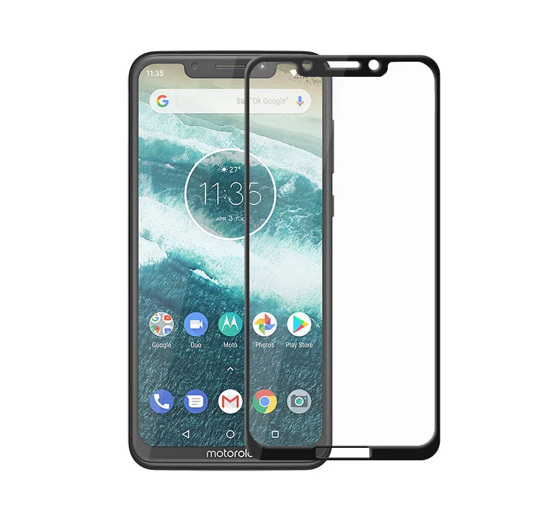 Полное стекло для Motorola One силовой экран протектор Закаленное es Moto One/P30 Play P 30 Note