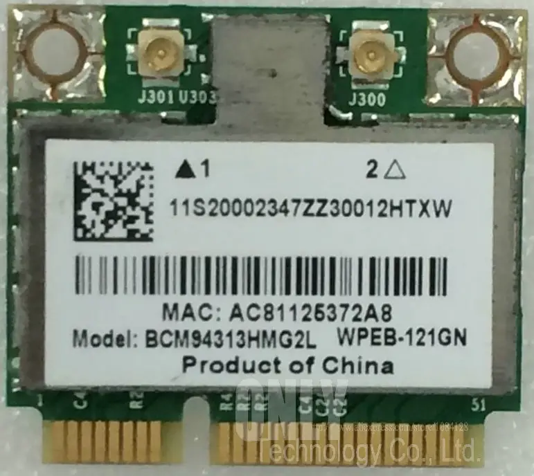 SSEA для Broadcom BCM94313HMG2L BCM4313 Half Mini PCI-E WLAN Card IBM Lenovo B490 B590 G575 Y470 | Компьютеры и офис