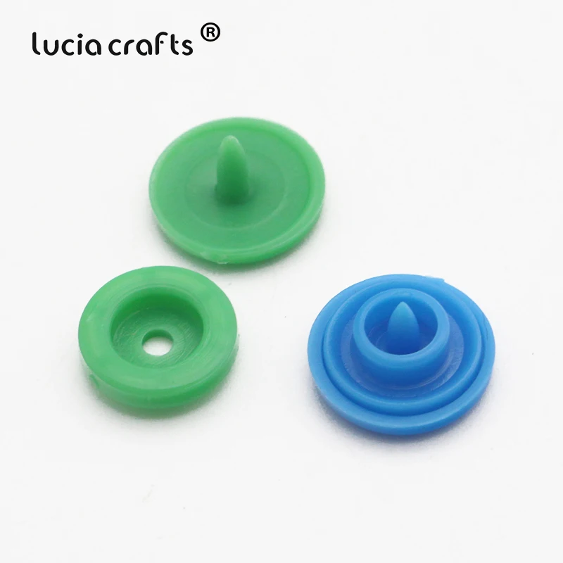 Lucia crafts 100 компл./лот Пластик кнопки папка пряжки ювелирные изделия DIY чехол для
