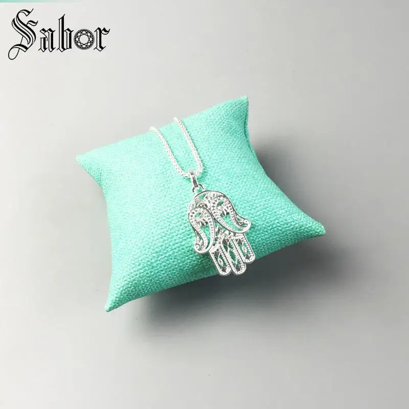 Ожерелье Fatima's ручная цепочка подарок для женщин женский серебряный цвет