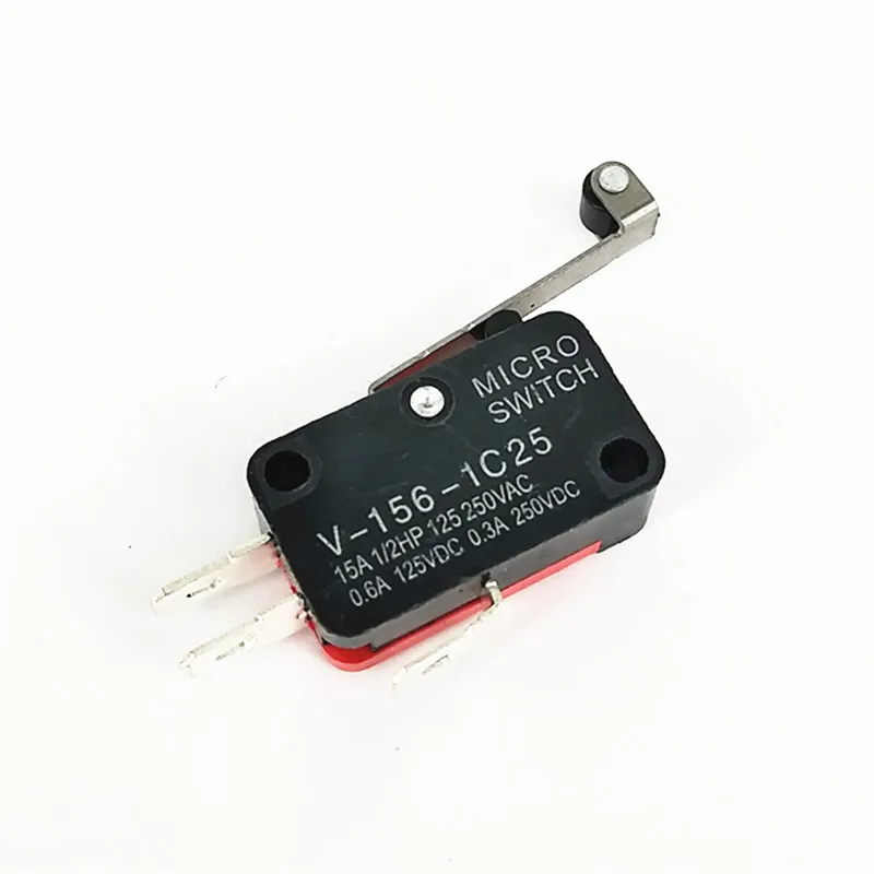 1 шт. V 156 1C25 Микропереключатель с длинным концевым переключателем Серебряная