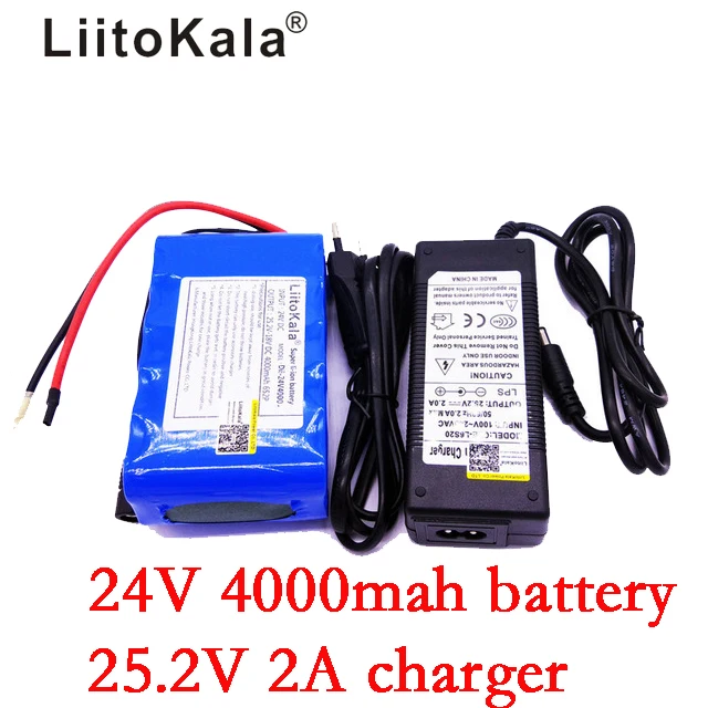 Аккумуляторная батарея LiitoKala 24 В 4000 мАч 25 2 в 4 Ач 18650|battery pack|24v 4ah24v 18650 |