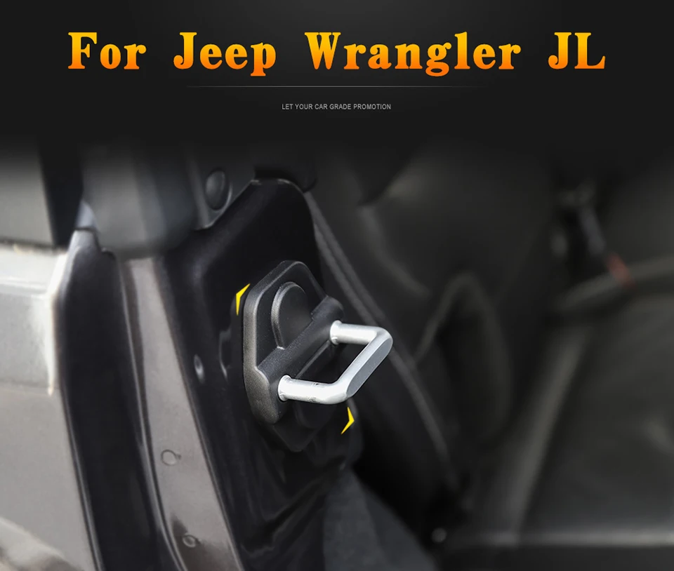SHINEKA интерьерные молдинги для Jeep Wrangler JL+ Автомобильный Дверной замок украшение крышка для Jeep Wrangler JL автомобильный Стайлинг аксессуар