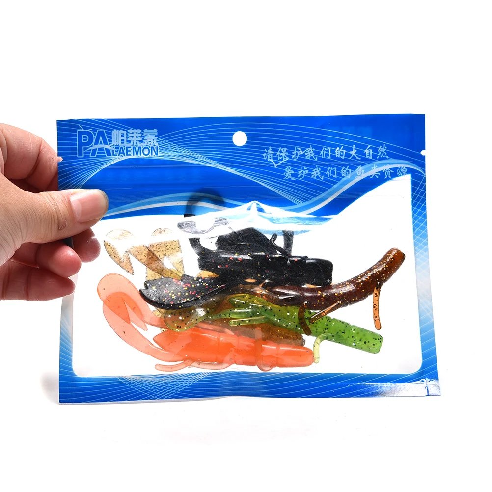 Рыбалка червь Swimbaits воблер Блесен Карп рыболовные снасти джиг 5 шт. искусственный