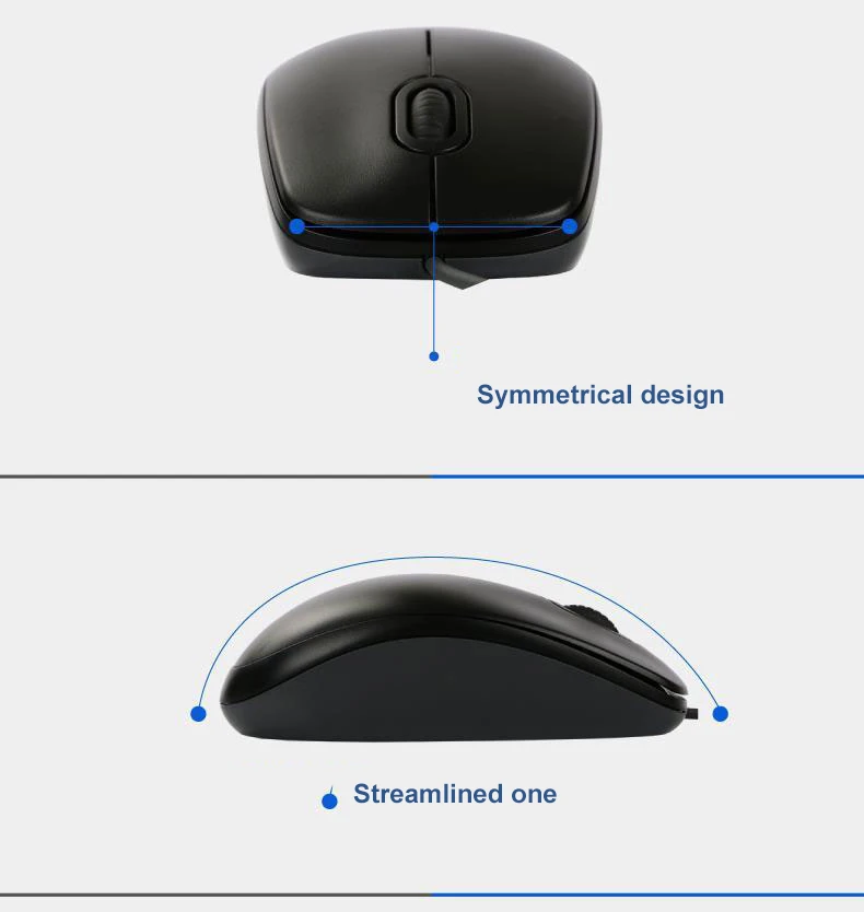 Оригинальная игровая мышь logitech M90 для ноутбука, ПК, проводная оптическая компьютерная мышь 1000 точек/дюйм