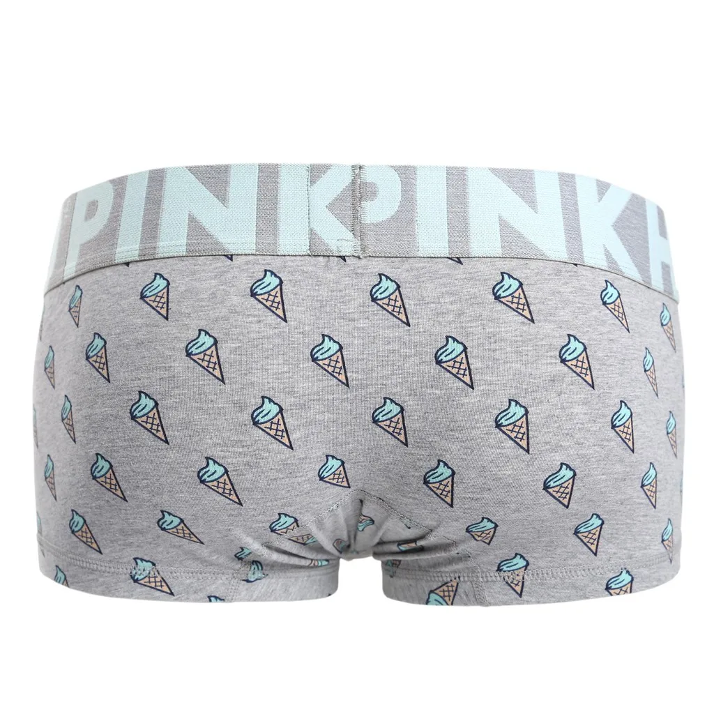 PINK HEROES Mens Boxer Cotton Letter Underpants Knickers Sexy Shorts Men Underwear Male Underpant Beachwear ropa interior hombr