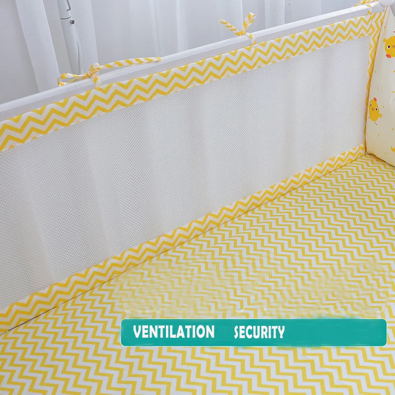 2 шт./компл. дышащее Летнее Детское постельное белье-бампер столкновение