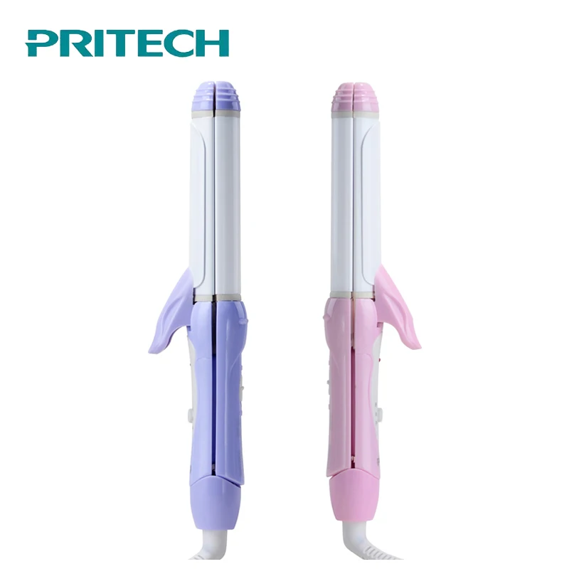 PRITECH 2 в 1 электрические бигуди и выпрямитель для волос личные инструменты для укладки волос волна турмалин керамический стайлер плойка