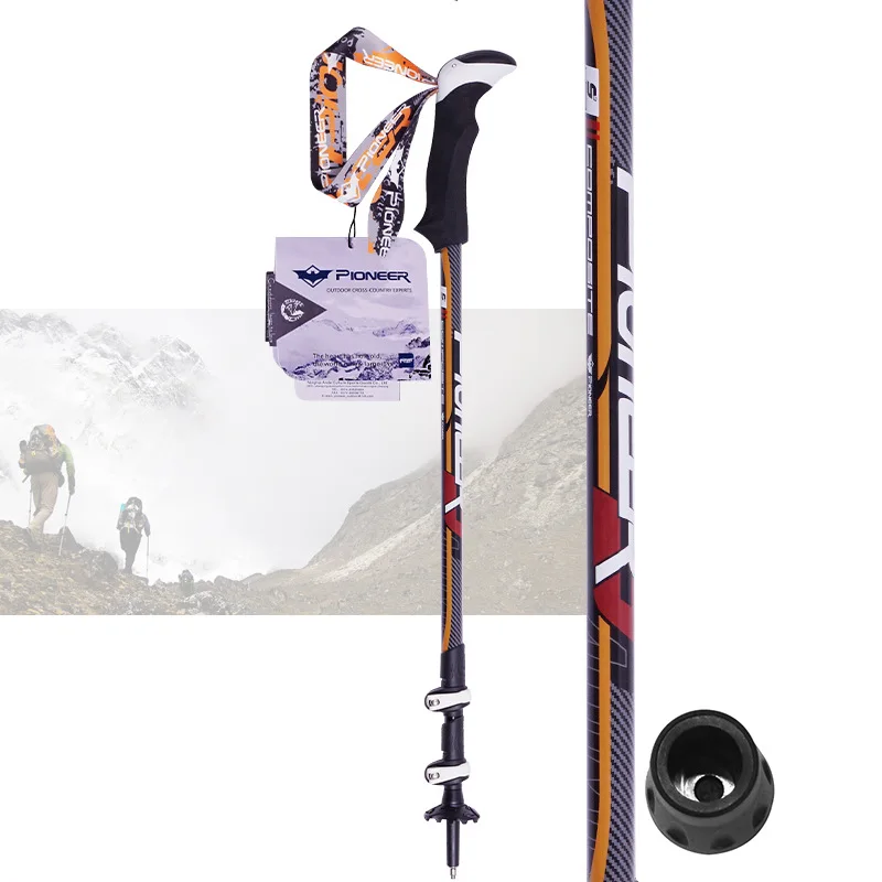 Палки для пеших прогулок PIOMEER Alpenstock регулируемые телескопические альпинистские