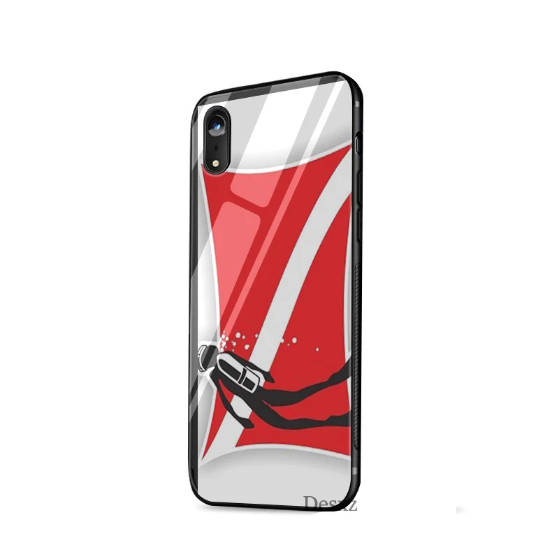 Чехол Desxz из закаленного стекла для iPhone X XS Max XR 6 6s 7 8 Plus 5 5S SE чехол s Анти-падение