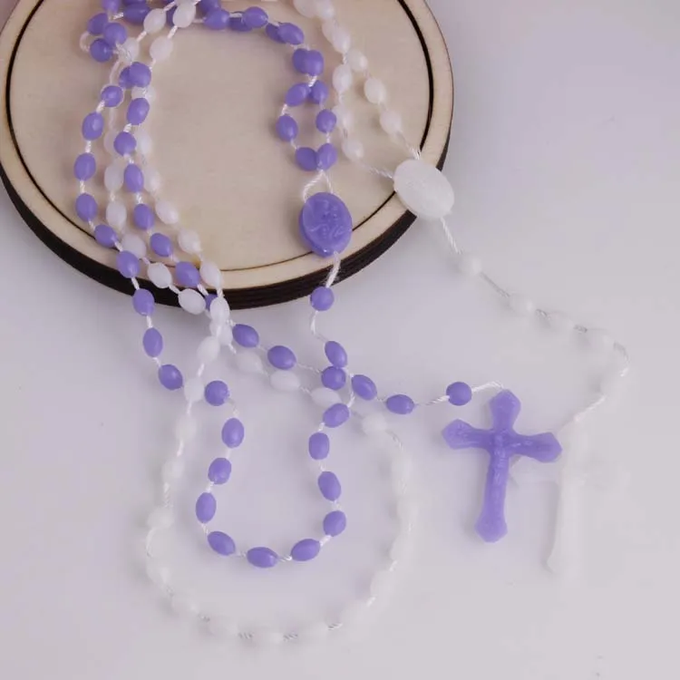 Бесплатная доставка четки ожерелье пластиковые Религиозные 100 шт. модные