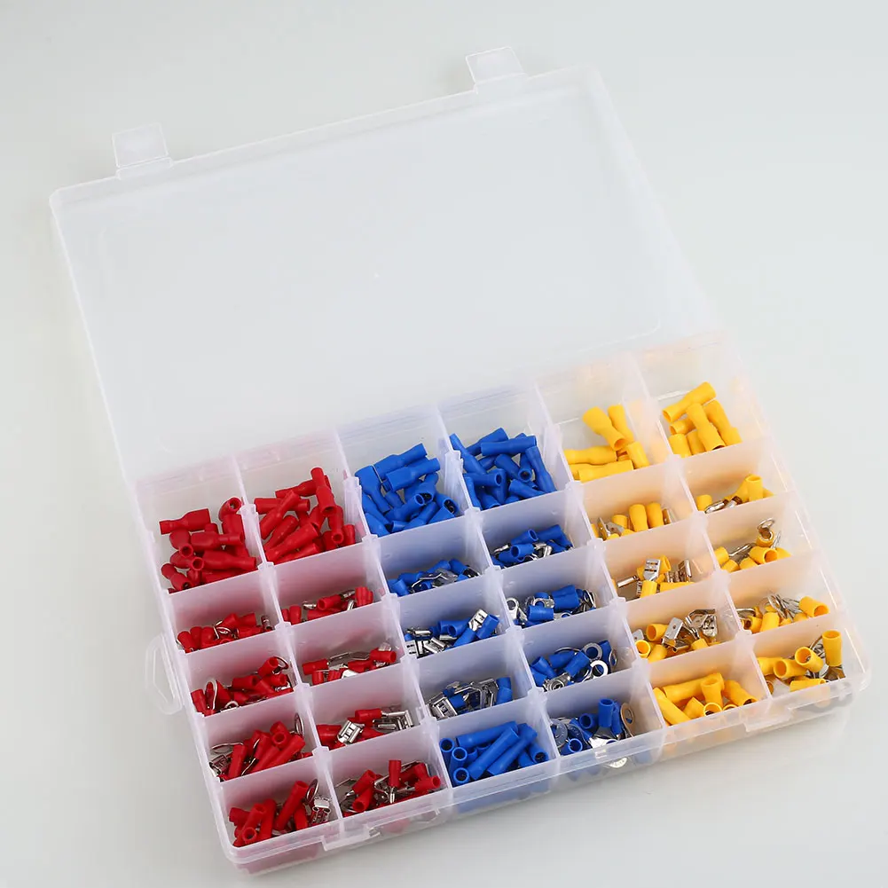480 шт. Ассорти провода терминалы изолированные обжимные разъемы авто