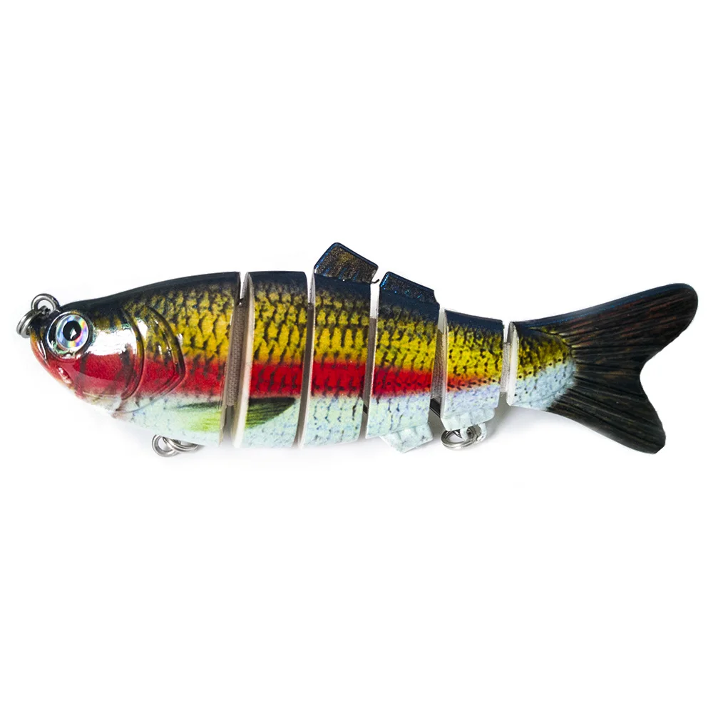 Sealurer 1 шт. Рыбалка Воблеры Реалистичные Рыбалка приманки 6 Сегмент Swimbait Жесткий приманки медленно 10 см 17 г иска искусственные приманки