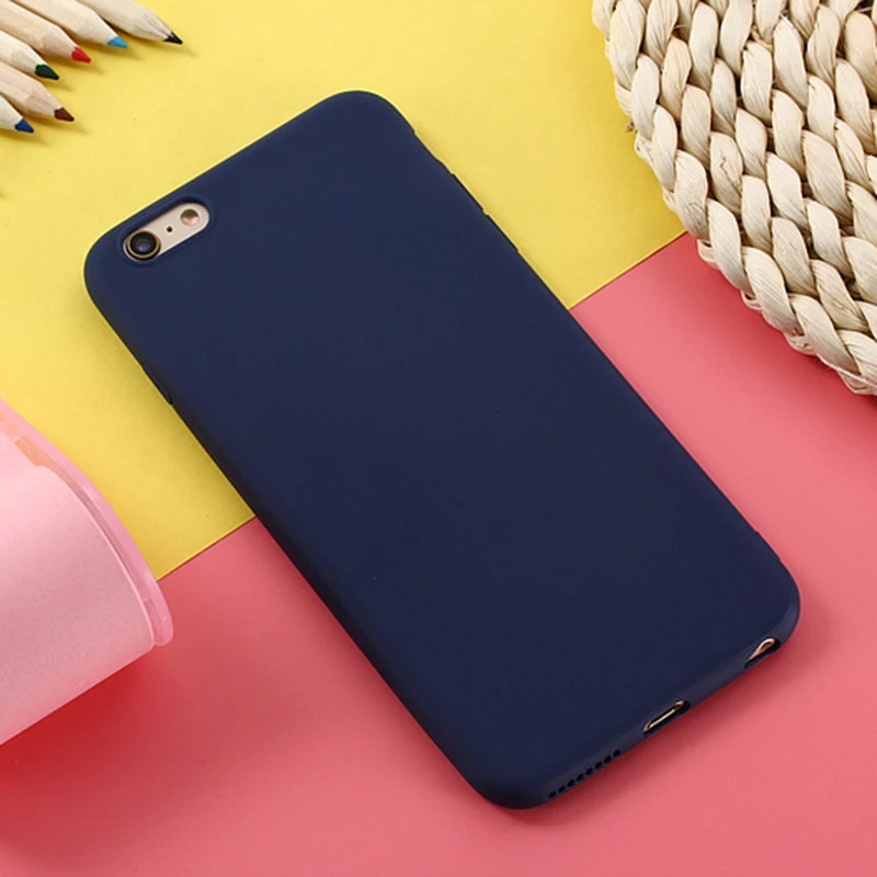 Желтый яркий матовый прозрачный ТПУ чехол для Motorola Moto E5 G7 power G6 Play G6+ G6 Plus X4 милый яркий противоударный резиновый чехол - Цвет: Dark Blue TPU