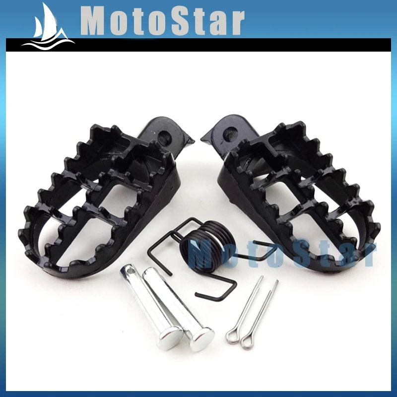 Черные алюминиевые подставки для ног мотоцикла XR50R CRF 50 CRF70 CRF80 CRF100F | Автомобили и