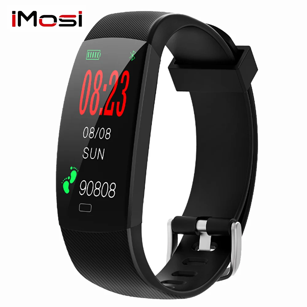 Водонепроницаемый смарт браслет Imosi F64C IP68 с пульсометром и шагомером|waterproof fitness