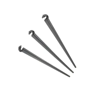 Держатель шланга для системы полива сада, черный пластиковый кронштейн 4  7 мм, 30 шт.