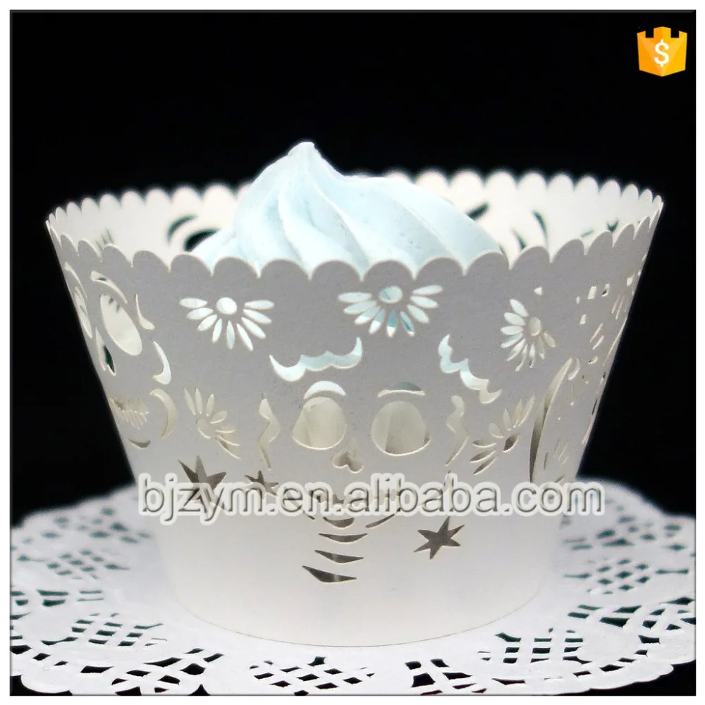 Наиболее популярные череп дизайн лазерная резка завертчицы Торты и пирожные 12