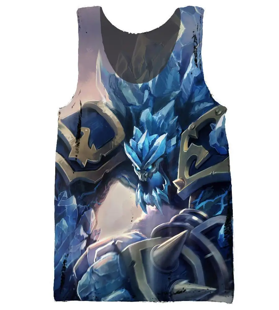 League of Legends Game Tank Top Gym Men 3D жилет без рукавов Летний Фитнес майка топы для занятий