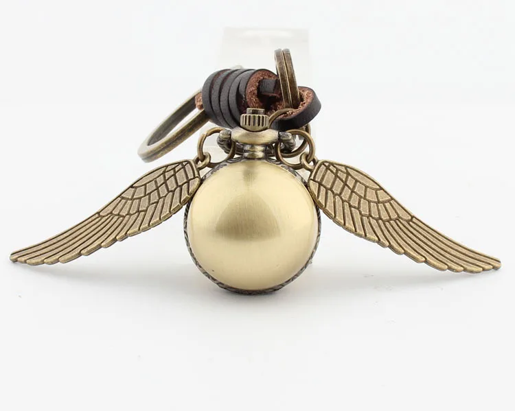 Angel Wings Quidditc золотые Snitch карманные часы брелок шары Snitch брелок Летающий вор прибор для поворота времени вспять