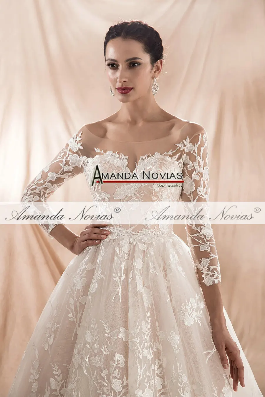 Robe De Soiree 2022 Новое поступление свадебное платье цвета шампанского реальные