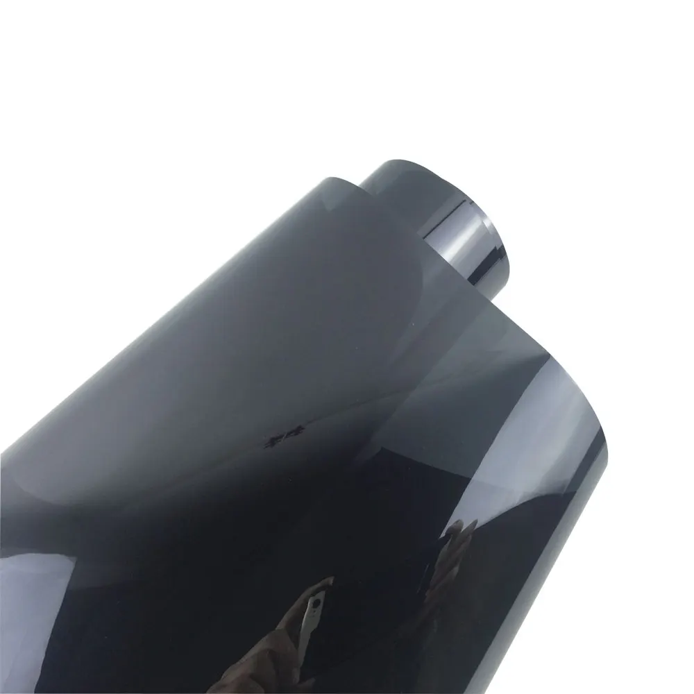 0.5X3 M Темно черная автомобильная пленка для окна защиты от солнечных лучей