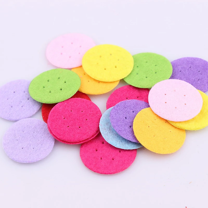 Новые модные разноцветные Круглые нашивки тканевые войлочные круглые сделай сам