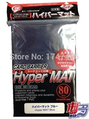 80 шт. 66x91 мм высшее качество KMC hyper mat держатель карточек настольных игр для TCG