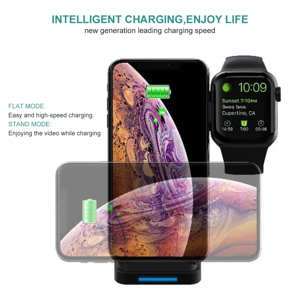 NYFundas Qi беспроводной Быстрый держатель для телефона зарядное устройство Iphone XS MAX XR