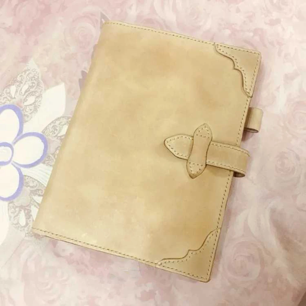 

desinger leather craft cutting template A5 note book cover wallet set knife mould diy hand punch tool kit