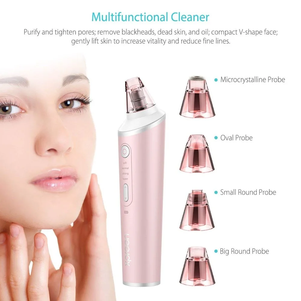 Destone facare X3 розовый Беспроводной зарядки робот пылесос в черный горошек для маленьких девочек очиститель пор с светодиодный освещения аспиратор точка Нуар