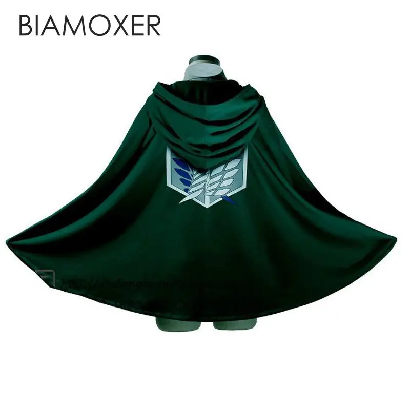 Biamoxer Аниме обувь для косплея по аниме атака на Титанов Косплэй накидка Shingeki no Kyojin