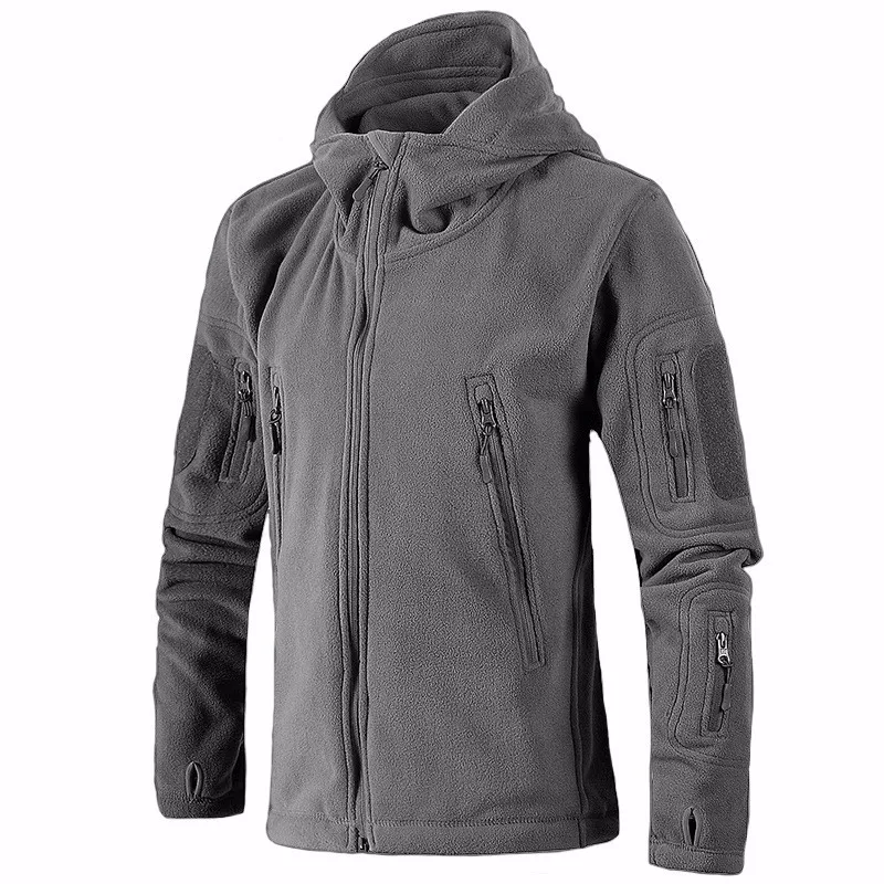 Уличное мужское зимнее пальто армейская тактическая Флисовая теплая верхняя