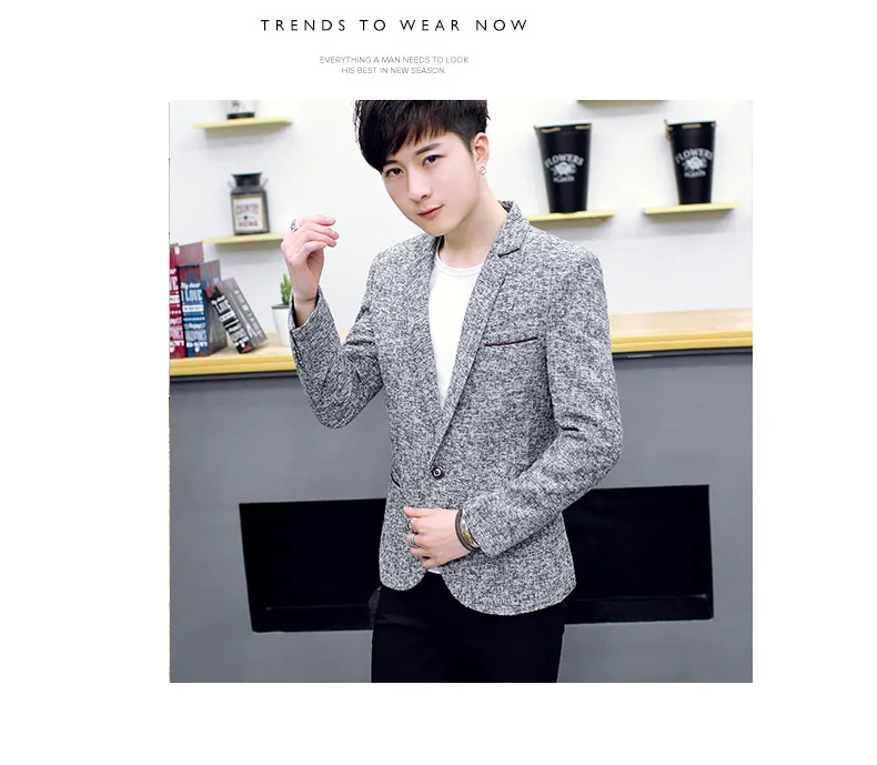 COHO men leisure blazer In the fall of the new trend of cultivate one's morality small blazer Handsome fashion