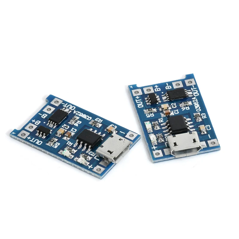 5 шт. зарядная плата для литиевой батареи В 1 А Micro USB 18650 модуль зарядного