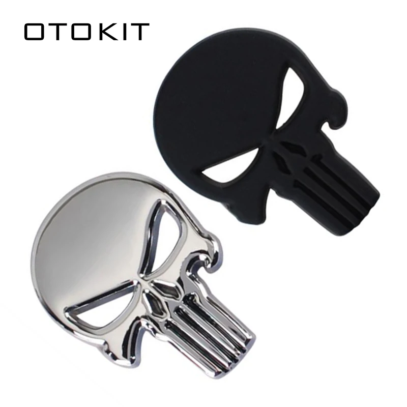 3D классный металлический череп стикер для автомобиля мотоцикла наклейка эмблема