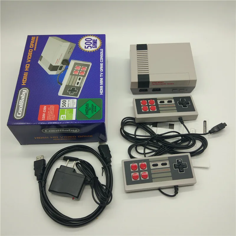 2017 новая мини игровая консоль Ретро Мини ТВ портативная для игр Nes Встроенная 500