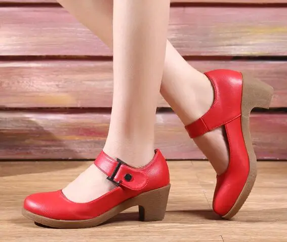 Горячая Распродажа, большие размеры 35-41, женские тонкие туфли на высоком каблуке, Танцевальные Кроссовки для женщин, Современная танцевальная обувь, площадь 6 см - Цвет: Красный
