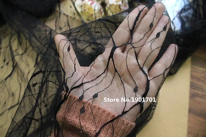 Белый черный 150 см ширина супер мягкая ткань высокого качества стрейч-тюль сетка