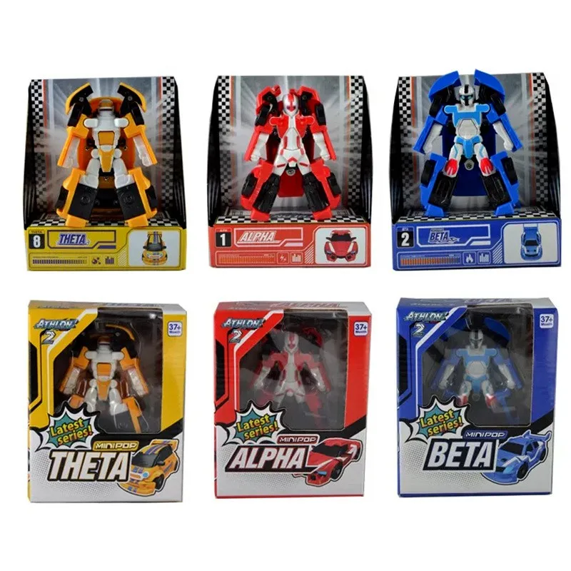 3 стиля детские игрушки Корея мультяшный деформационный робот Tobot Brothers аниме