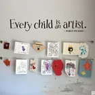DIY Цитата настенная наклейка Каждый ребенок является художником виниловая наклейка детский художественный дисплей настенные наклейки съемное украшение для дома ZB143