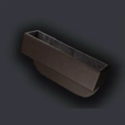 Mocha brown Кожаная Коробка для хранения автомобильных сидений, органайзер, карманы, авто сиденье, Боковой разрез, для телефона, для сигарет, ключей, карт, держатель, органайзер, аксессуары - Название цвета: Mocha brown