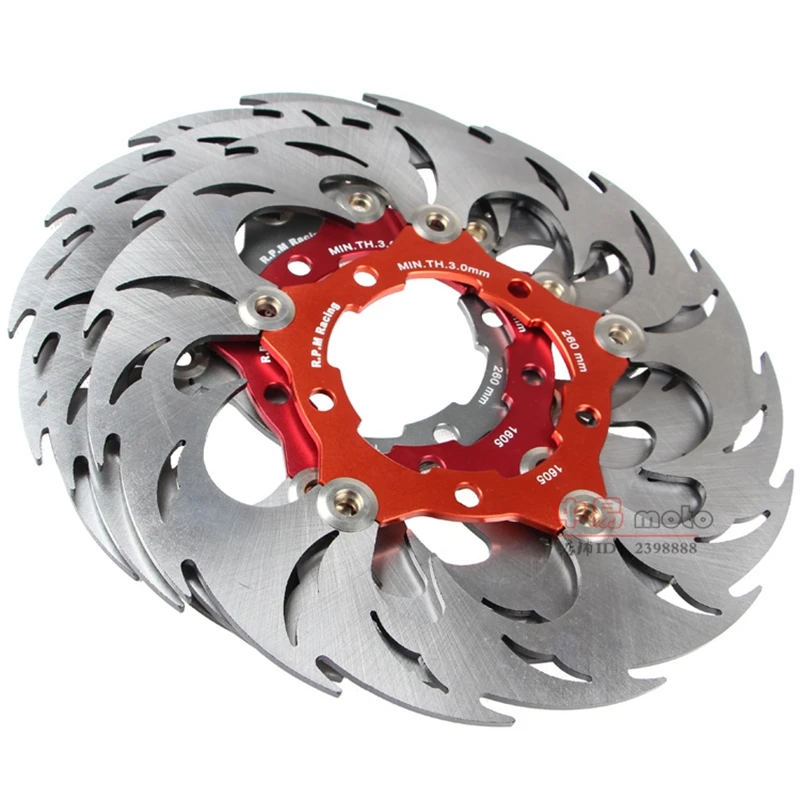Универсальный плавающий тормозной диск 260 мм для мотоцикла модифицированный нож