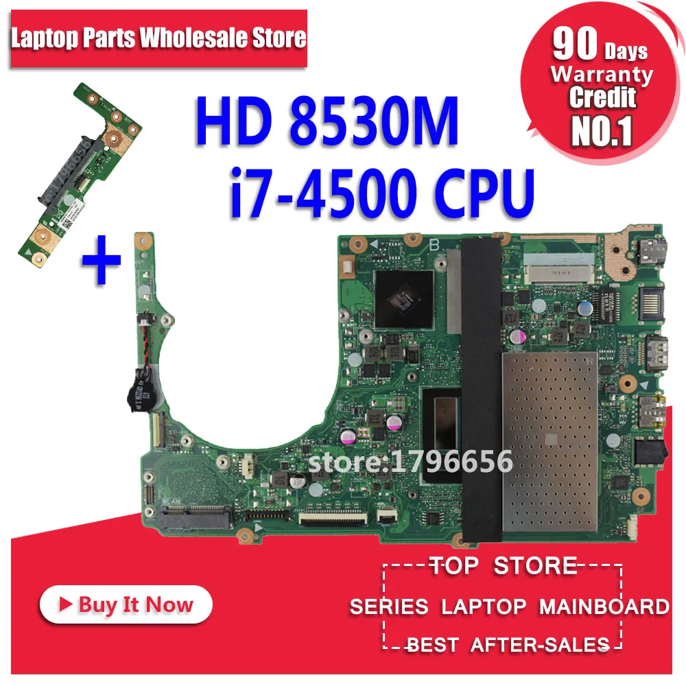 Отправка платы+ для ASUS Q301LP S301LP S301LA материнская плата для ноутбука S301la rev2.0 материнская плата I7-4500U Radeon HD 8530M 4G полностью протестирована